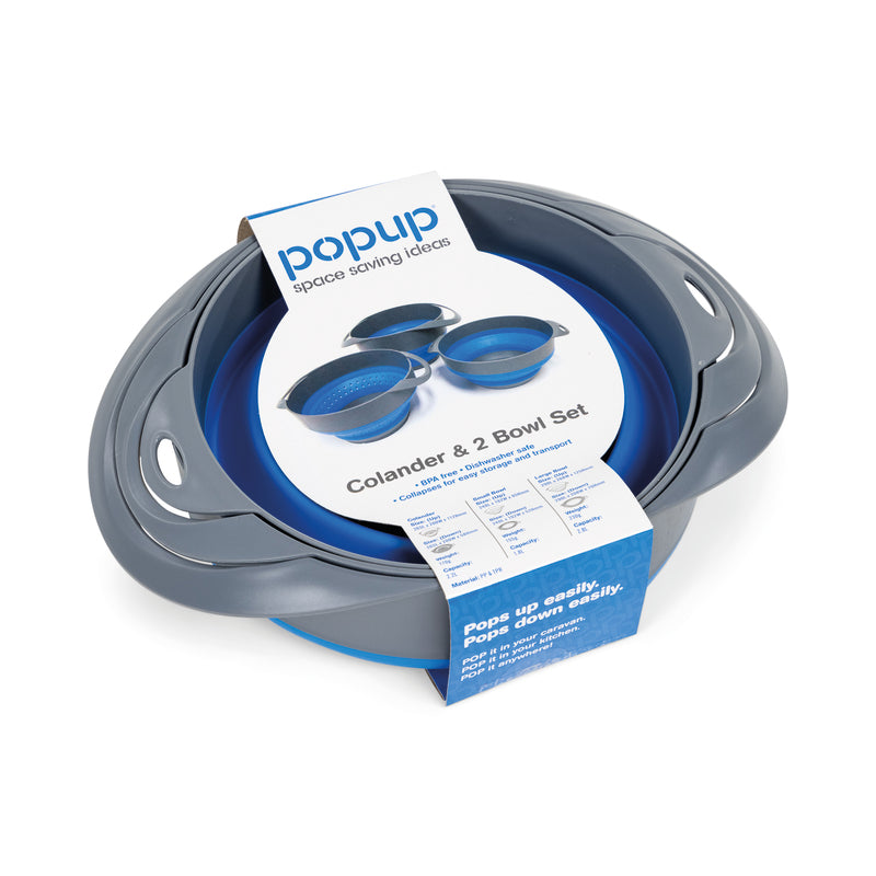 Companion Pop Up Colander & 2 Bowl Set