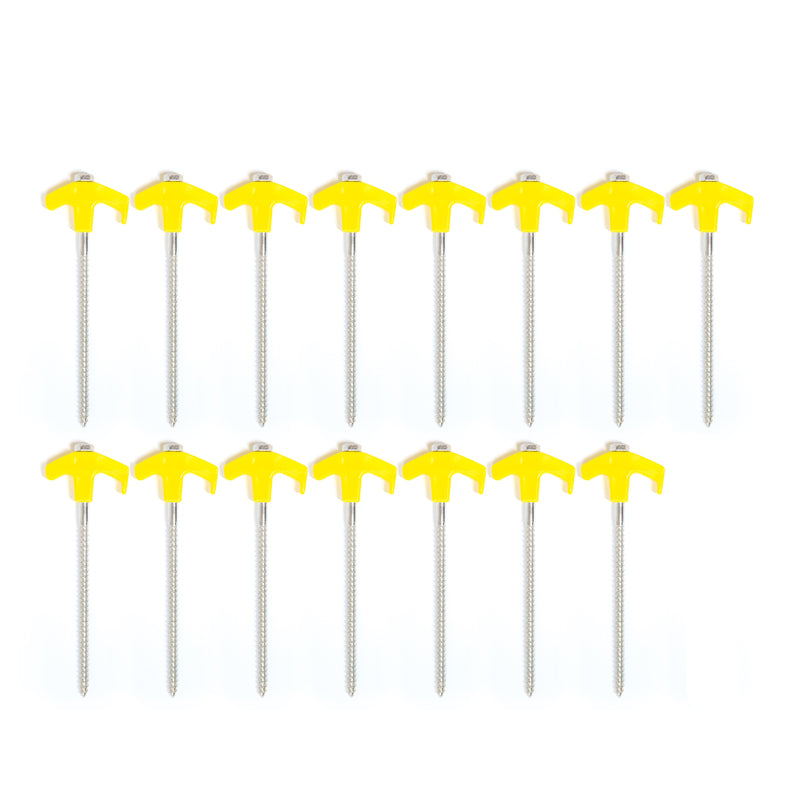 Oztrail 16 Piece Screw in Tent Peg Set