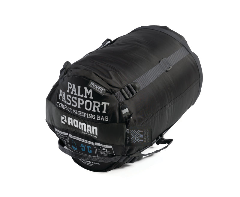 Roman Palm Passport Black & Charcoal -5°C Sleeping Bag