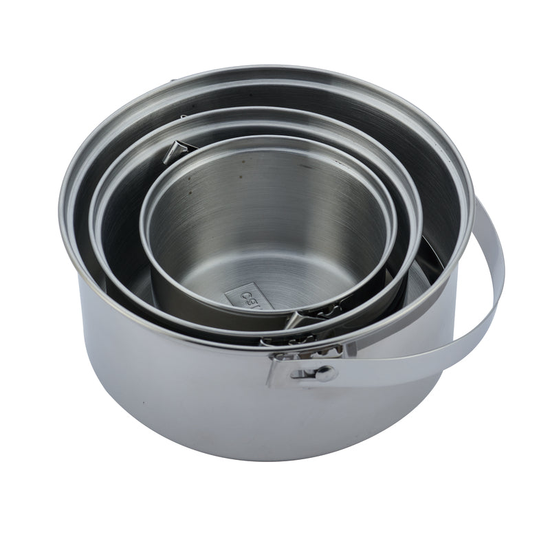 Campfire 6pc Stainless Steel Pot Set