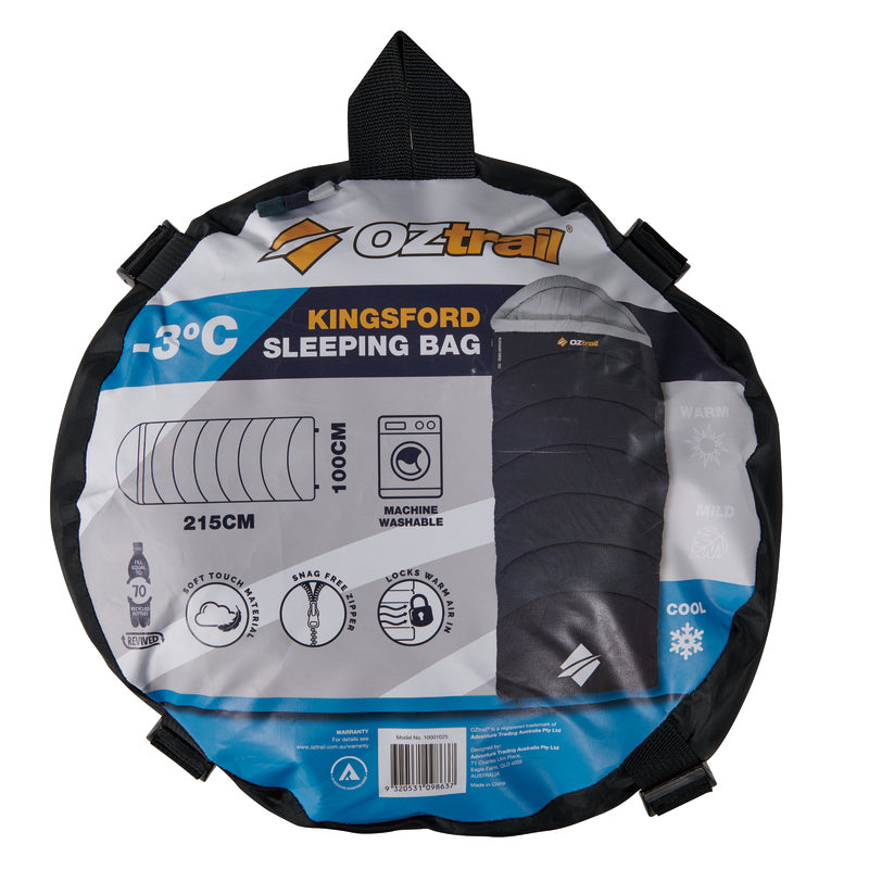 Oztrail Kingsford -3°C Hooded Sleeping Bag