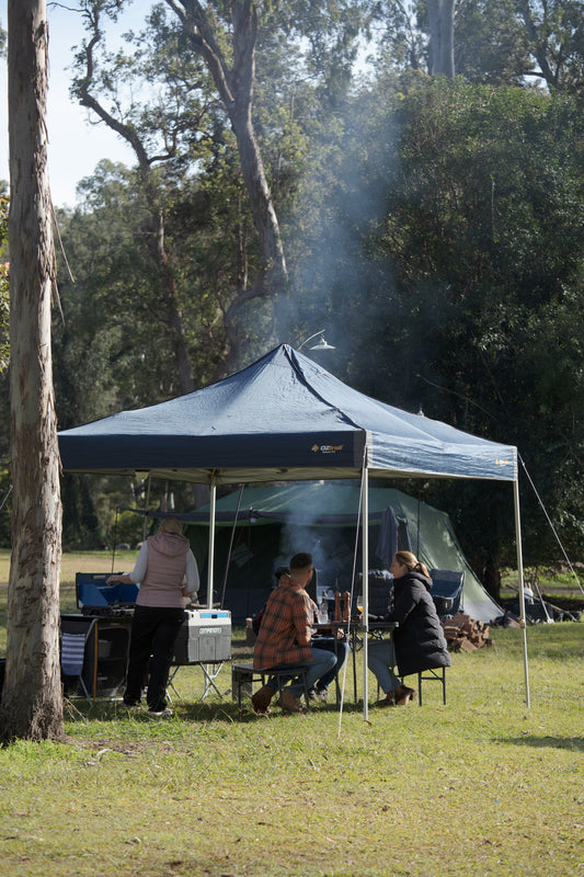 Oztrail Hydroflow Deluxe Gazebo 2.4m Blue