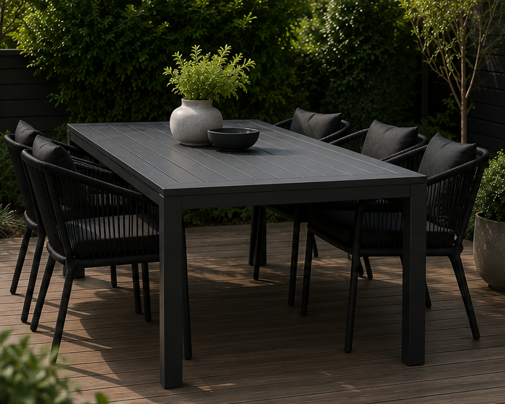 River Floating Aluminium Dining Table