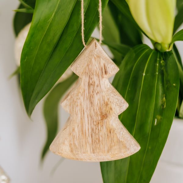 Lucia Wooden Christmas Tree Ornament - Tree