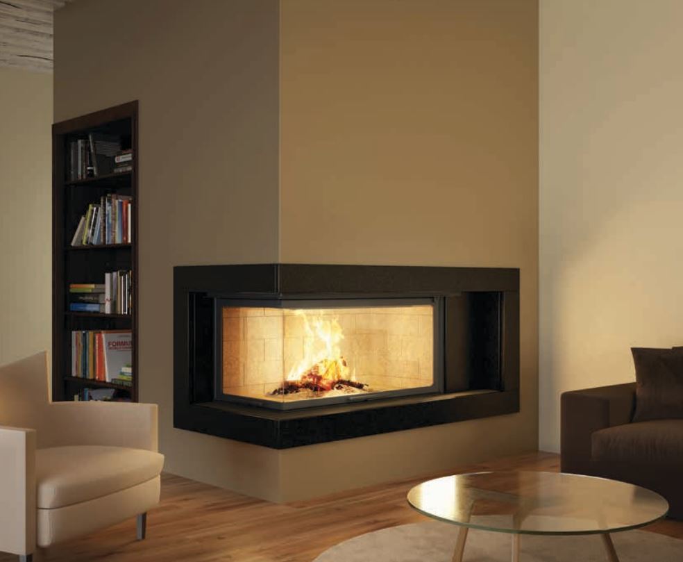 Axis H1200VL Inbuilt Corner Wood Heater