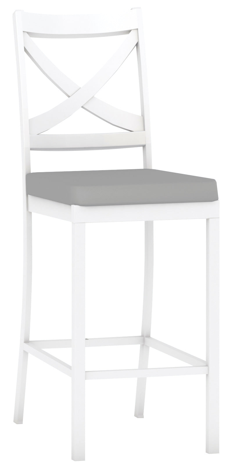 Bridgeport Bar Chair - Bouler / White