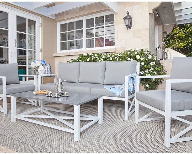 Bridgeport 5 Piece Casual Setting - White