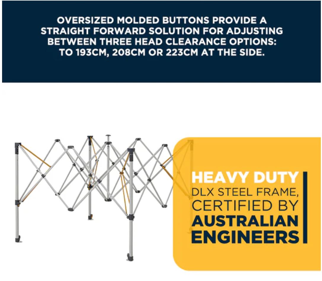 Oztrail Commercial Deluxe 4.5 Gazebo