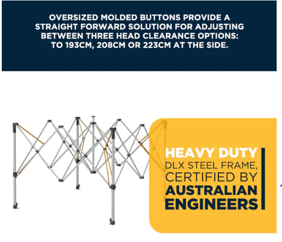 Oztrail Commercial Deluxe 6.0 Gazebo