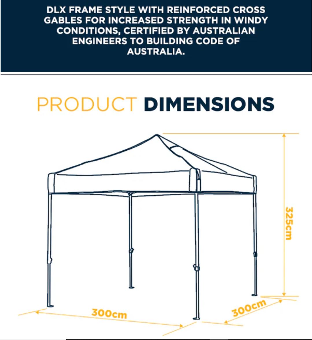 Oztrail Commercial Deluxe 3.0 Gazebo