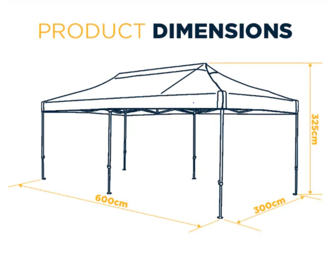 Oztrail Commercial Deluxe 6.0 Gazebo