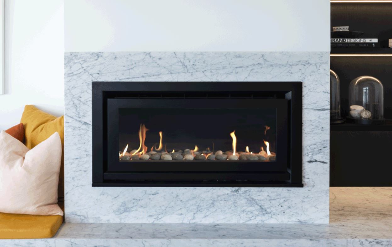 Escea DL Single Sided Range - High Output Gas Insert Fireplace