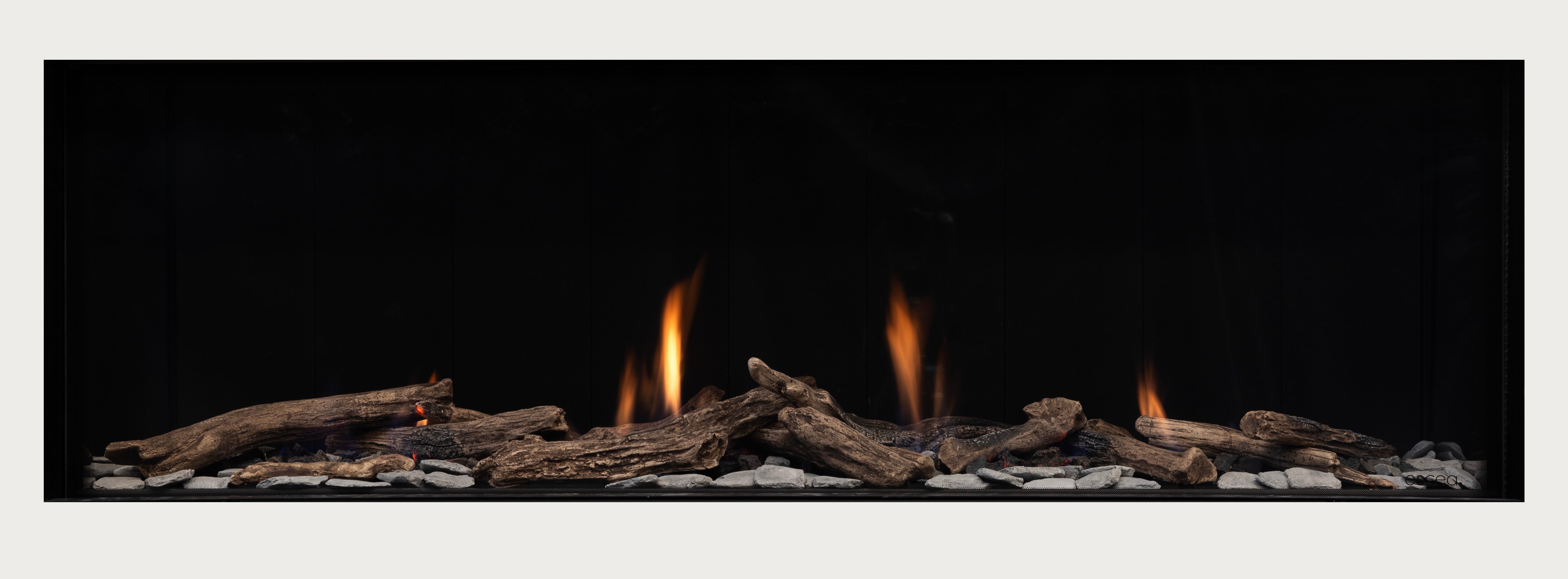 Escea DS Single Sided Range - Frameless Gas Insert Fireplace