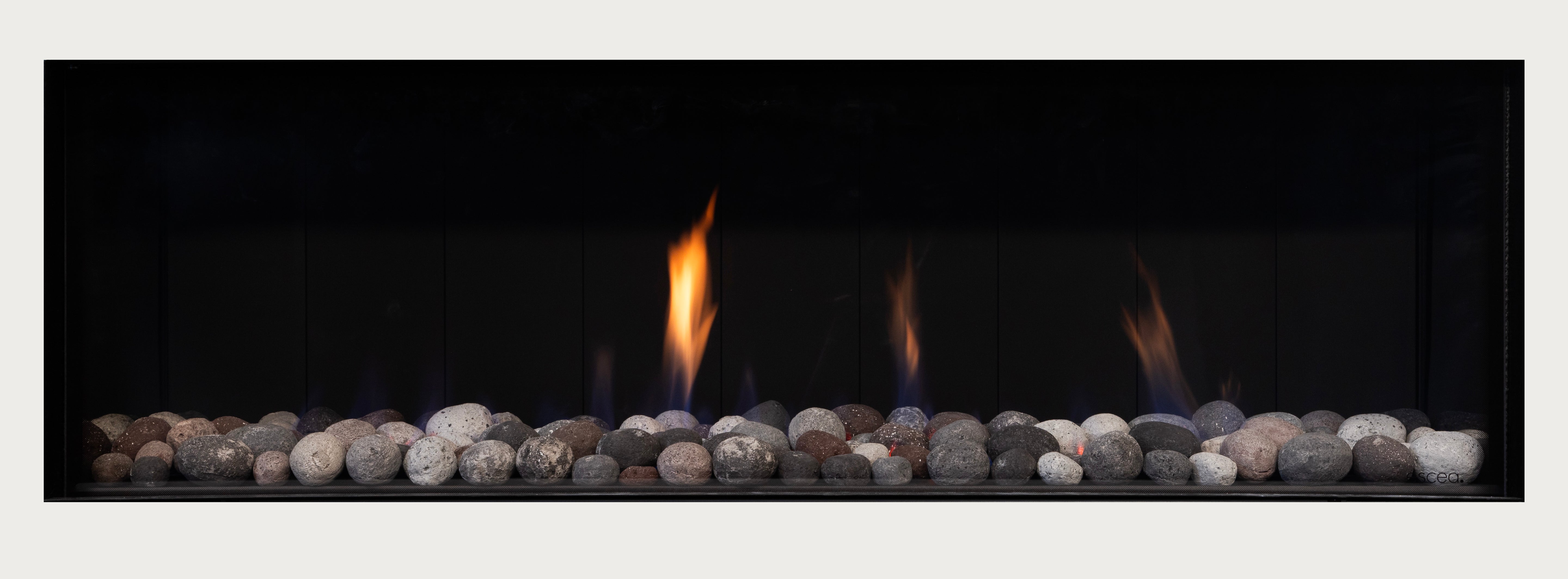 Escea DS Single Sided Range - Frameless Gas Insert Fireplace