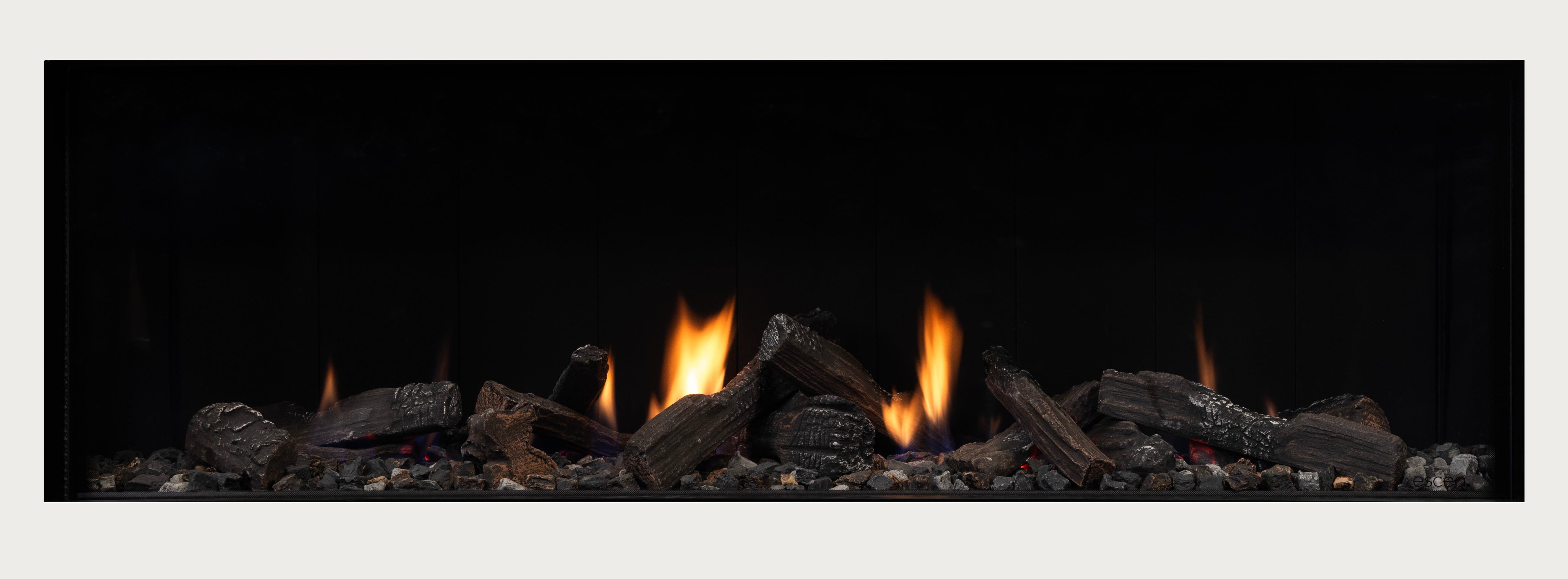 Escea DS Single Sided Range - Frameless Gas Insert Fireplace