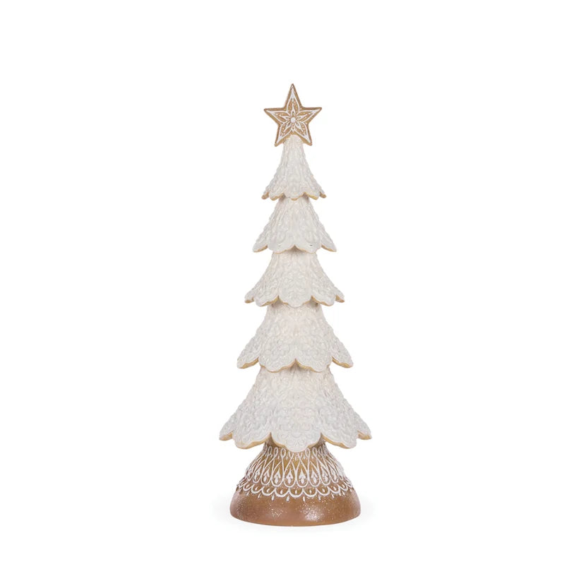 Frosted Gingerbread Tree with Star