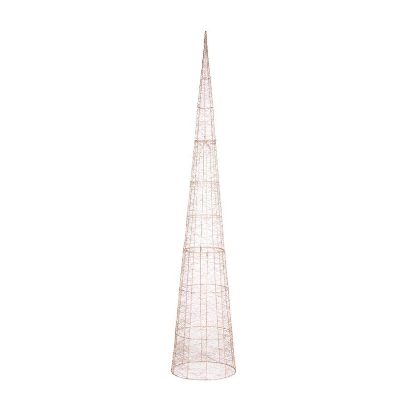 210cm LED Illuminated Cone Tree