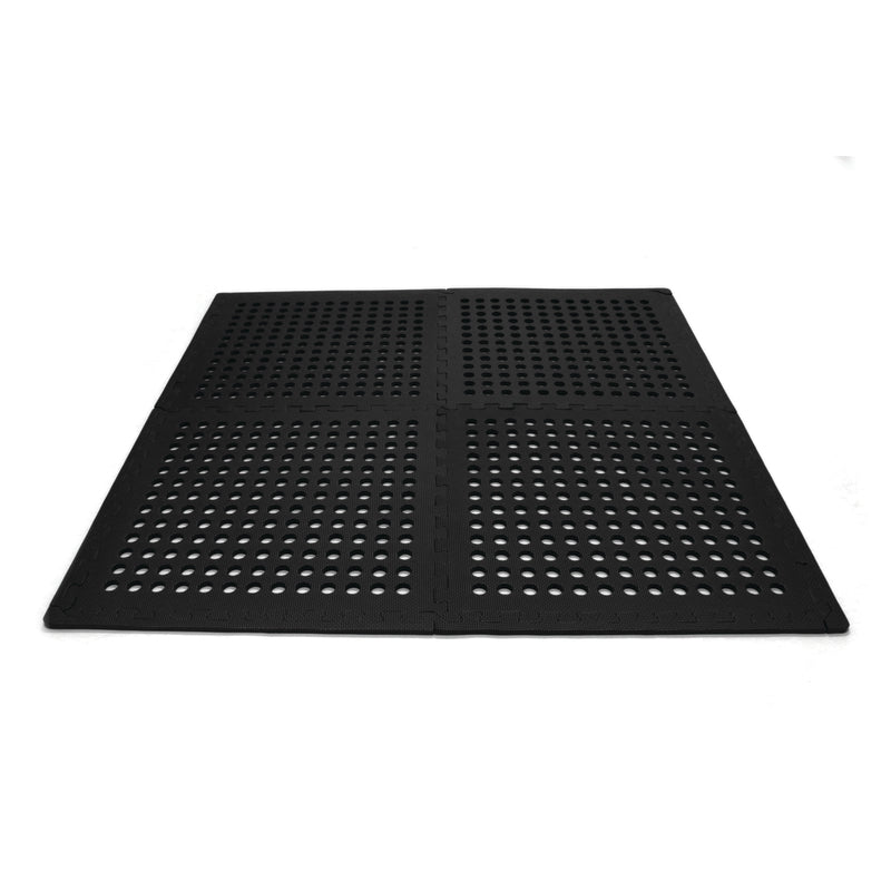 Oztrail Foam Floor Mat Black - 4 Pack