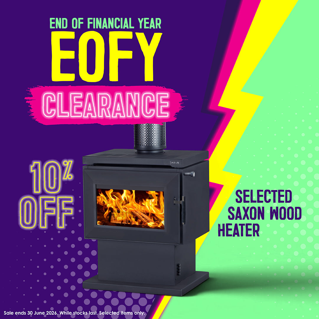 Saxon Merbau Wood Heater - Freestanding