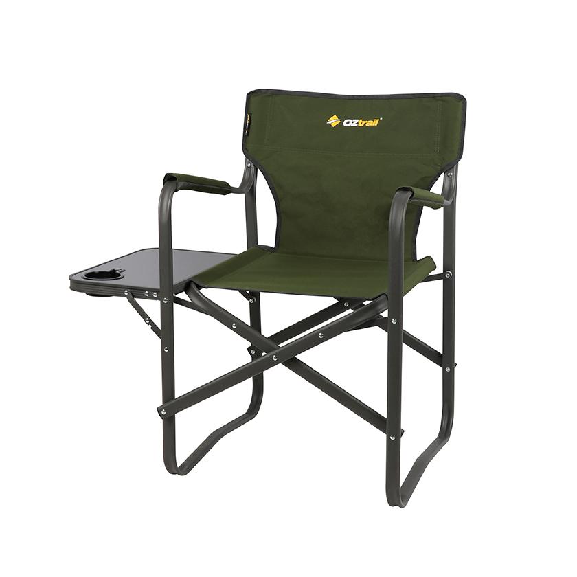 Oztrail Classic Directors Chair with Side Table