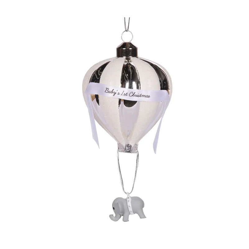 Baby's 1st Christmas Ornament - Silver