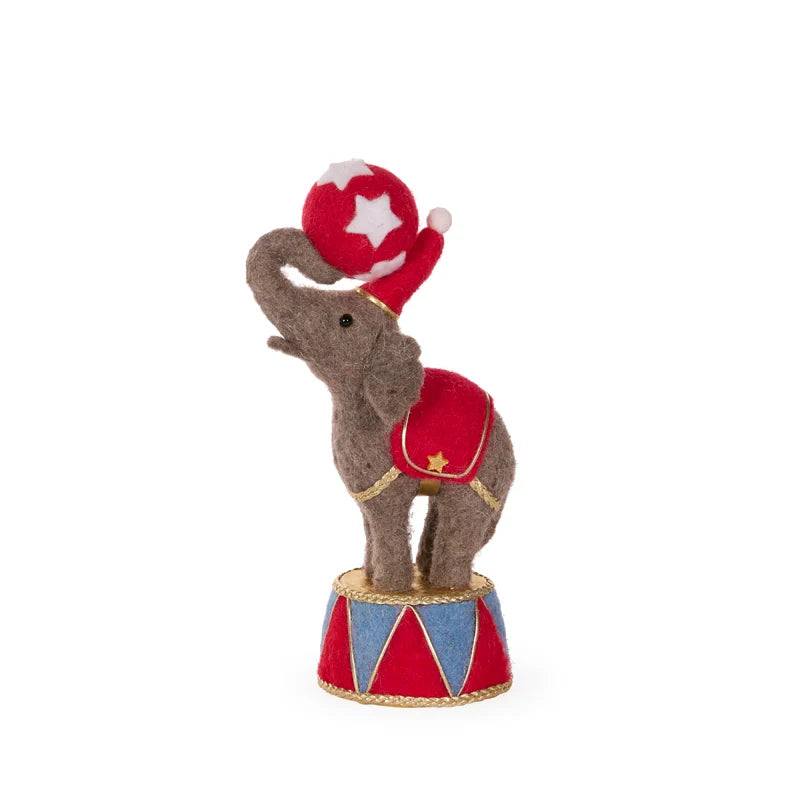 27cm Circus Elephant on Drum