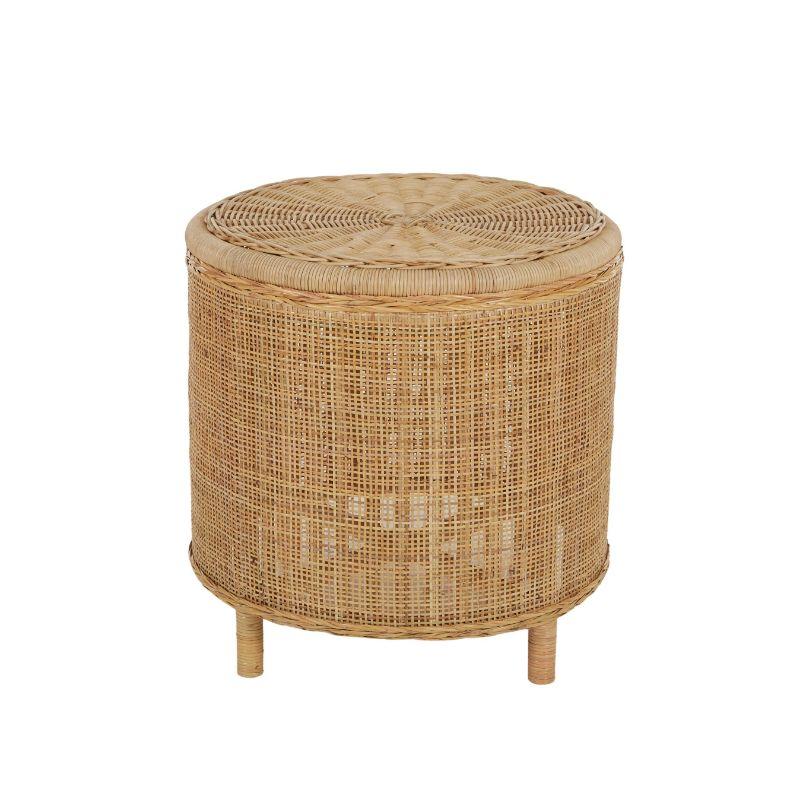 Manolo Rattan Side Table