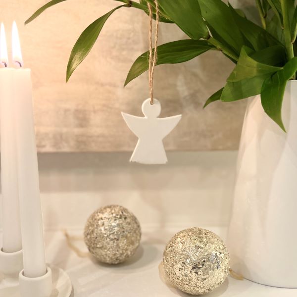 Lucia Ceramic Christmas Tree Hanging Ornament -Angel