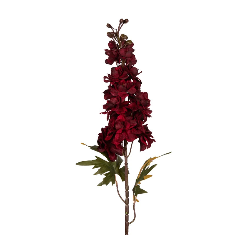 Deep Red Delphinium Stem
