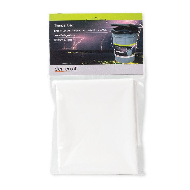 Elemental Thunder Down Under Toilet Bag Liners 12 Pack