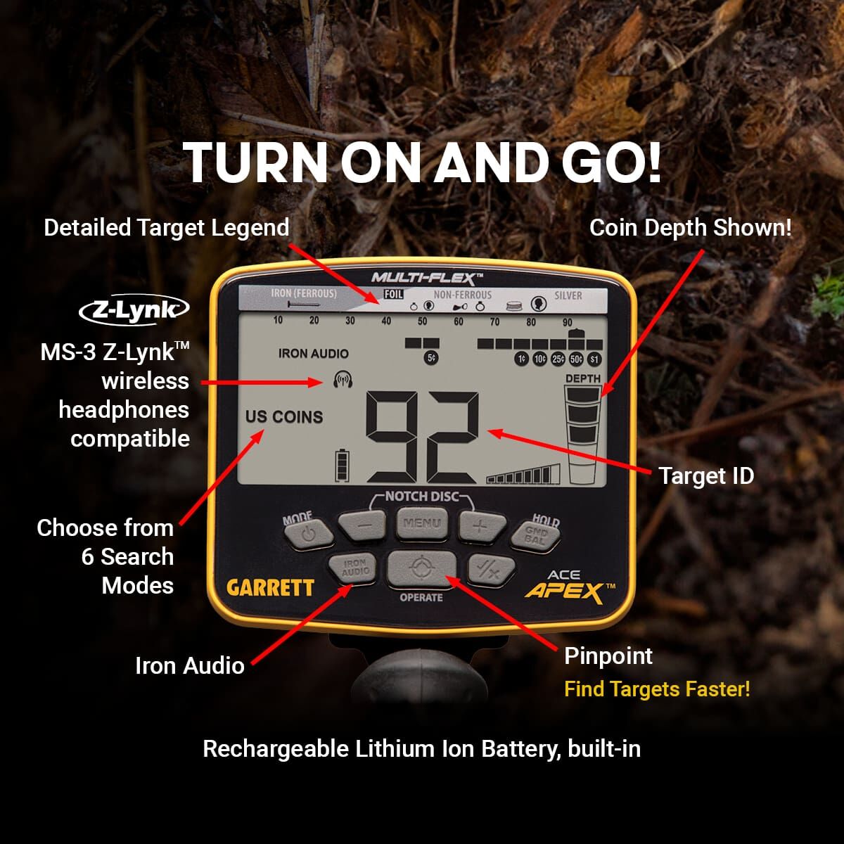 Garrett ACE APEX Gold Detector