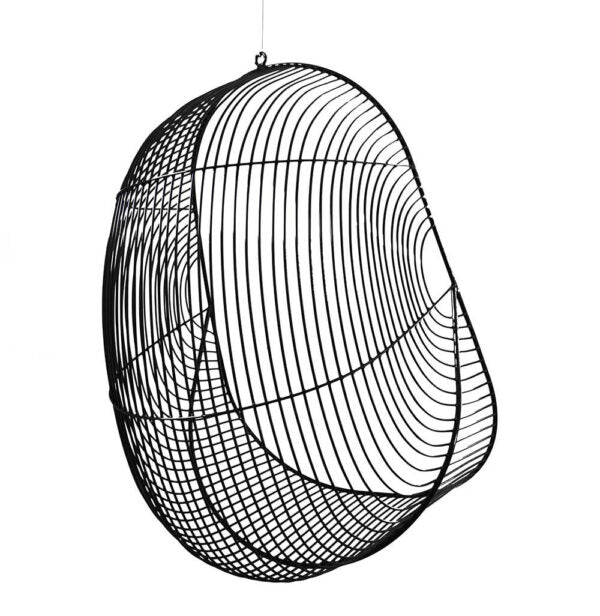 Hokianga Hanging Chair/Stainless Steel - Black
