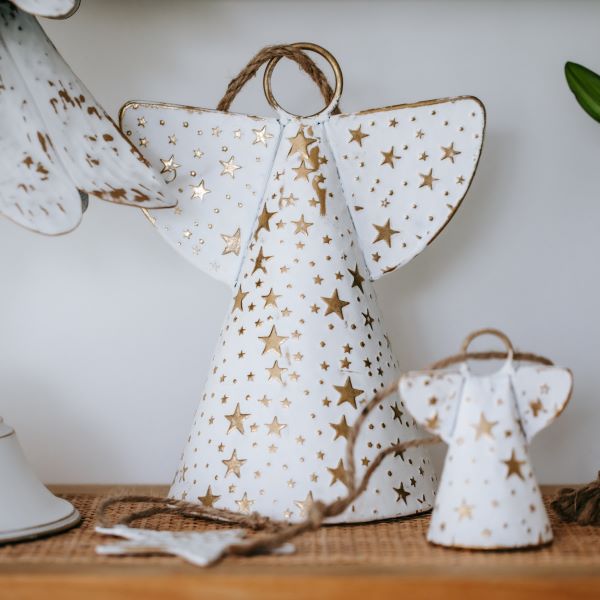 Lucia Metal Hanging Angel Bell