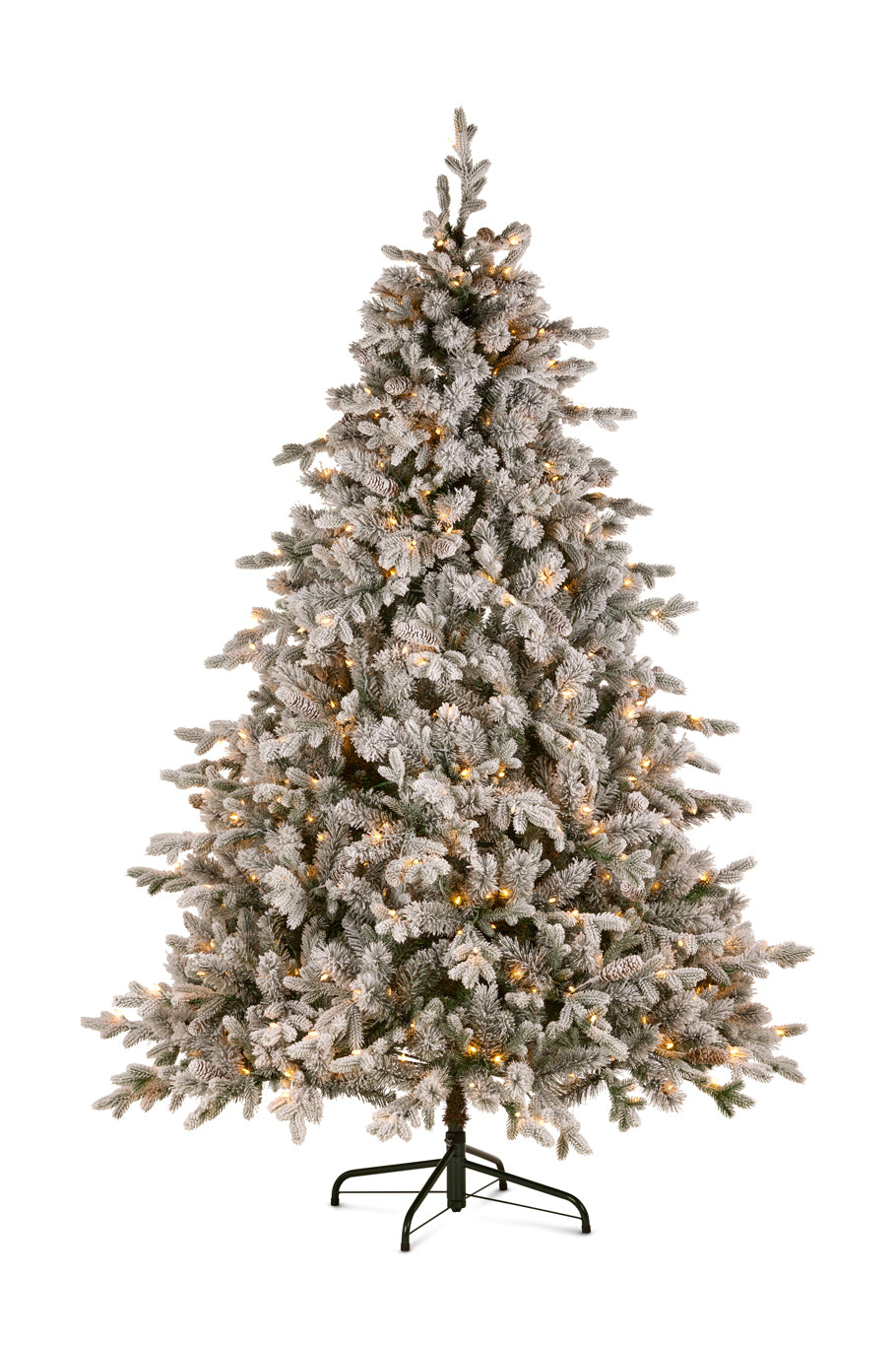 Tree With Twinkle Lights Snowy Dorcherster