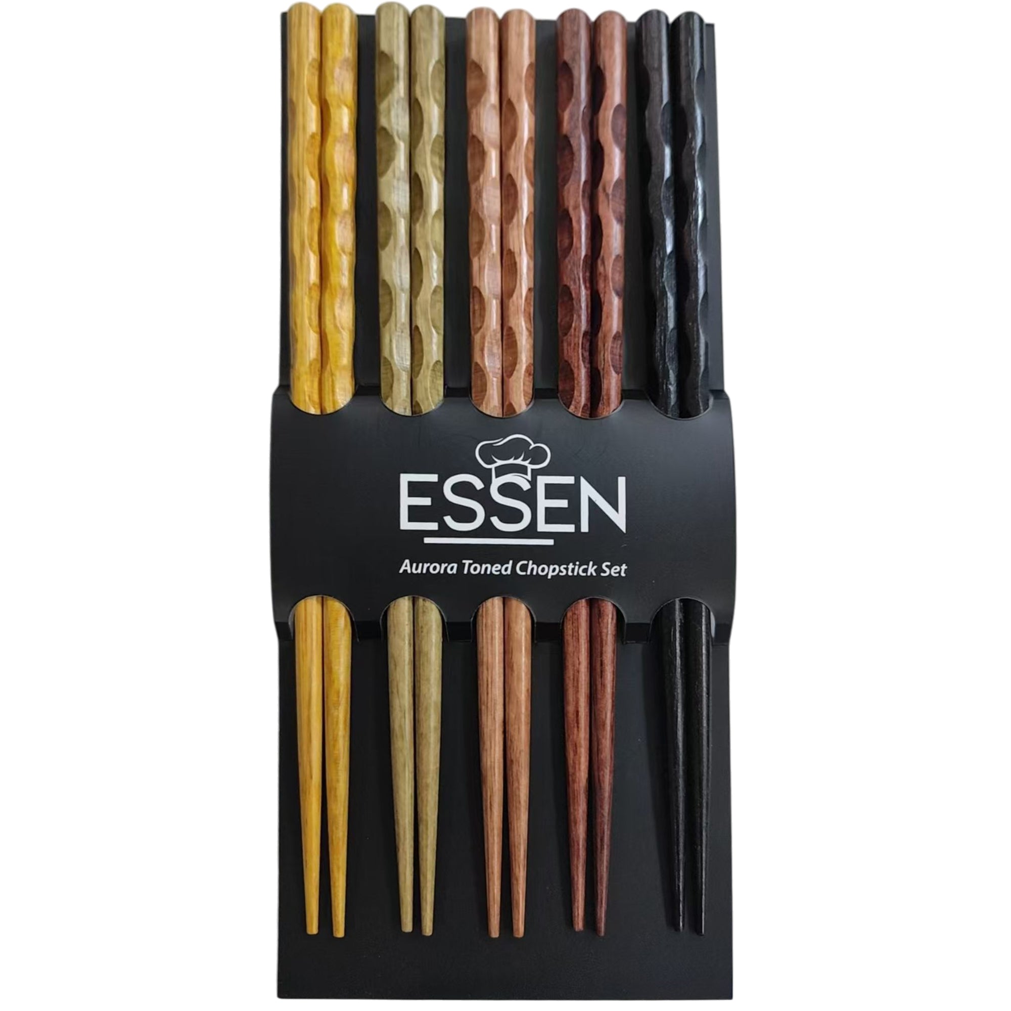 Chestnut Wood Chopsticks - Set of 5