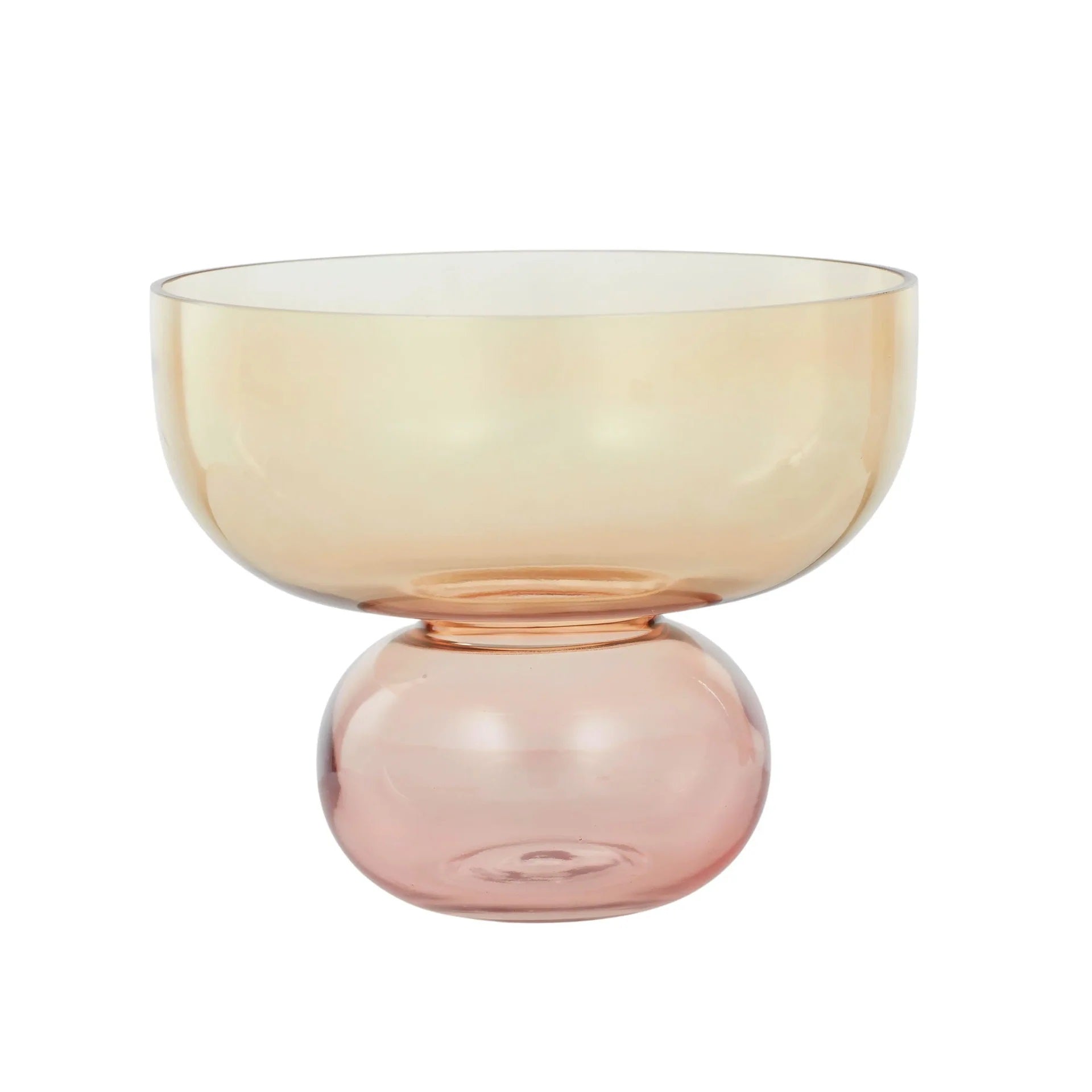 Asta Glass Bowl- Pink Amber