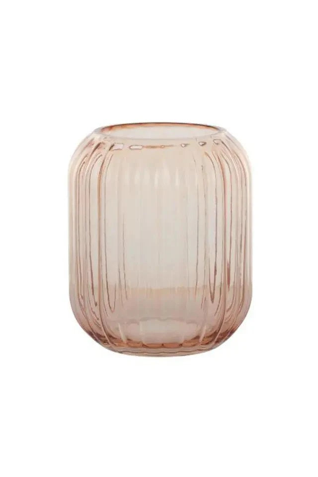 Lonnie Glass Vase 20cm - Rose