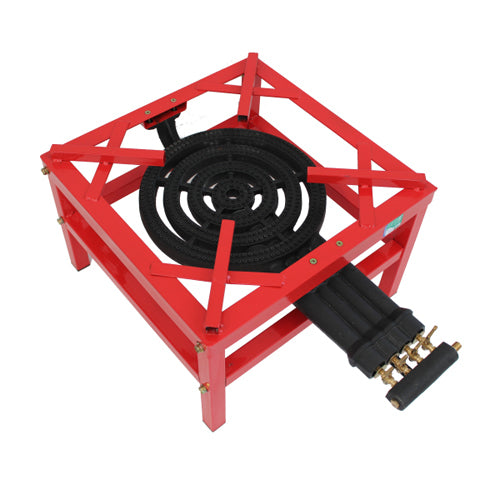 4 Ring Cast Iron Stock Pot Burner & Stand - LPG - 6.9kPA