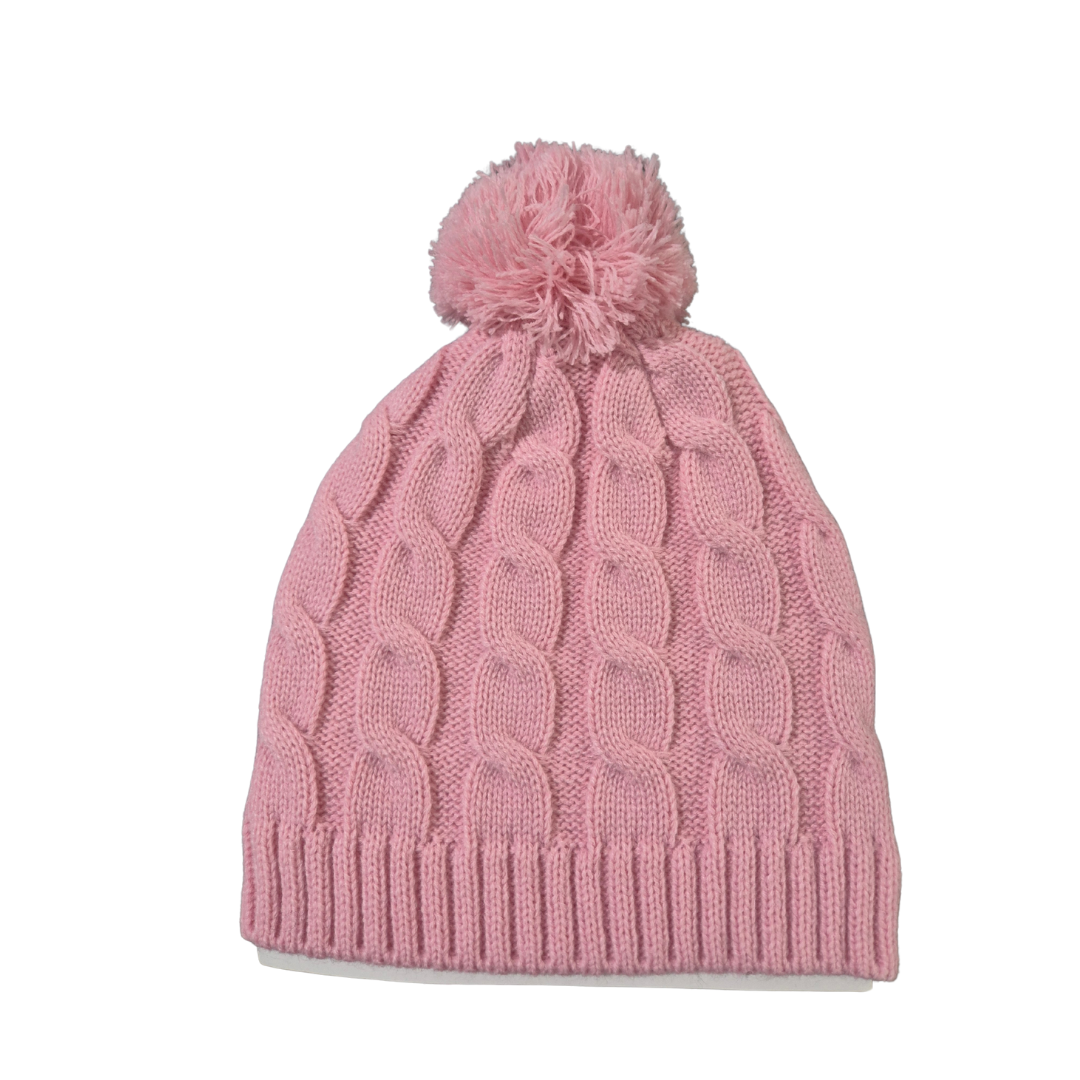 Cableknit Beanie - Pink