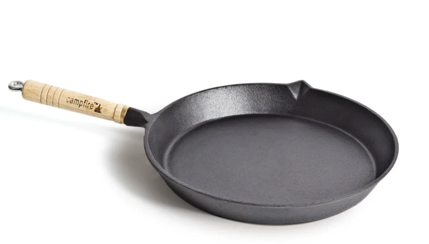 Campfire Round Frying pan - Solid Handle 25cm