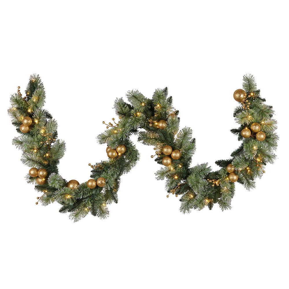 Garland With Lights Gold