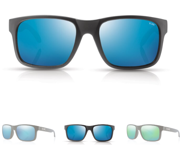 Tonic Mo Sunglasses - Matt Black - Blue Mirror Lens