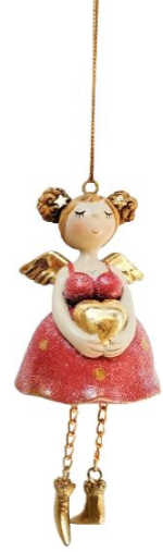 Curvy Angels Holding Heart