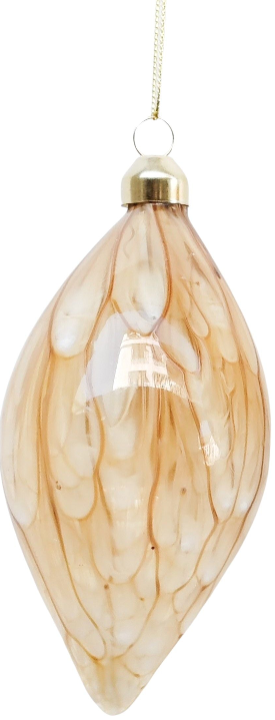 Speckle Glass Teardrop Or Bauble