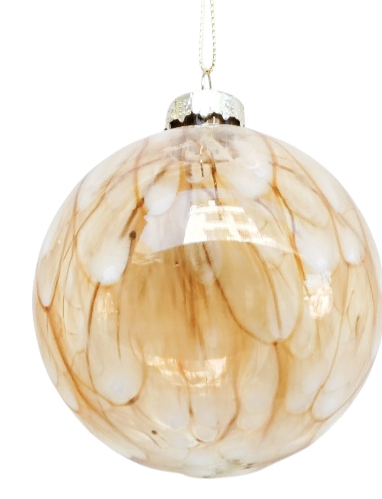 Speckle Glass Teardrop Or Bauble