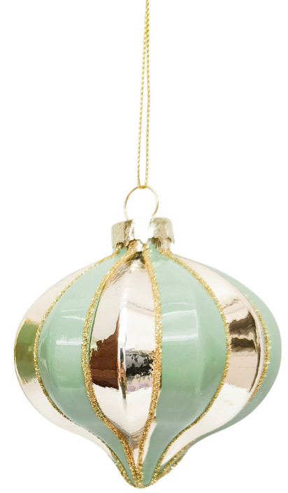 Stripe Glass Onion Sage