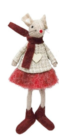 Girl Hanging Mouse Decoration