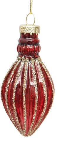 Bulb Glass Bauble Red