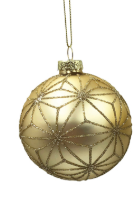 Glass Bauble Champ/Glitter