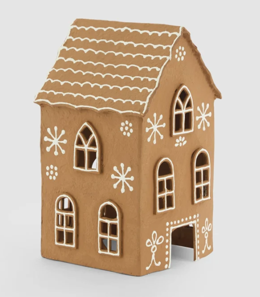 Mache Tall Gingerbread House